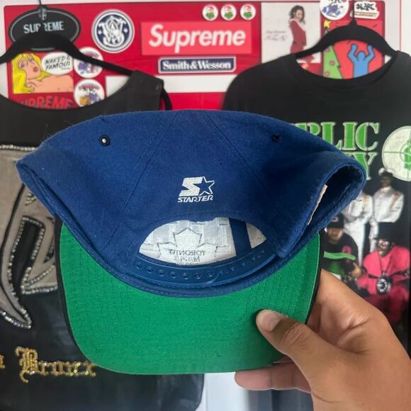 Vintage NHL Toronto Maple Leafs Tri Power Spell Out Wool Snapback Hat - Picture 3 of 5